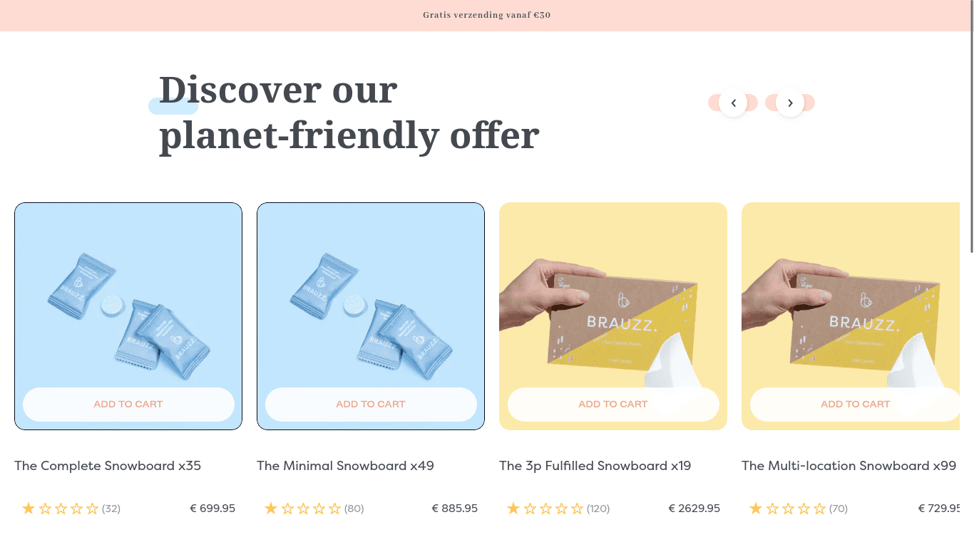 Ecommerce vanilla js